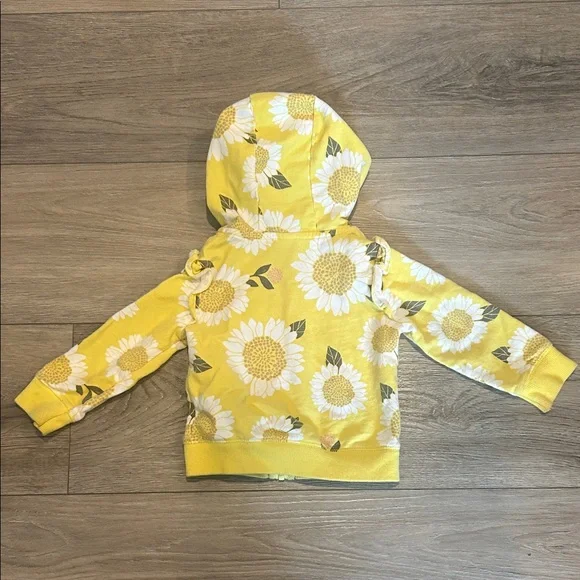 Carter’s Sunflower Yellow Zip Up Hoodie Size 18 months - Picture 3 of 3